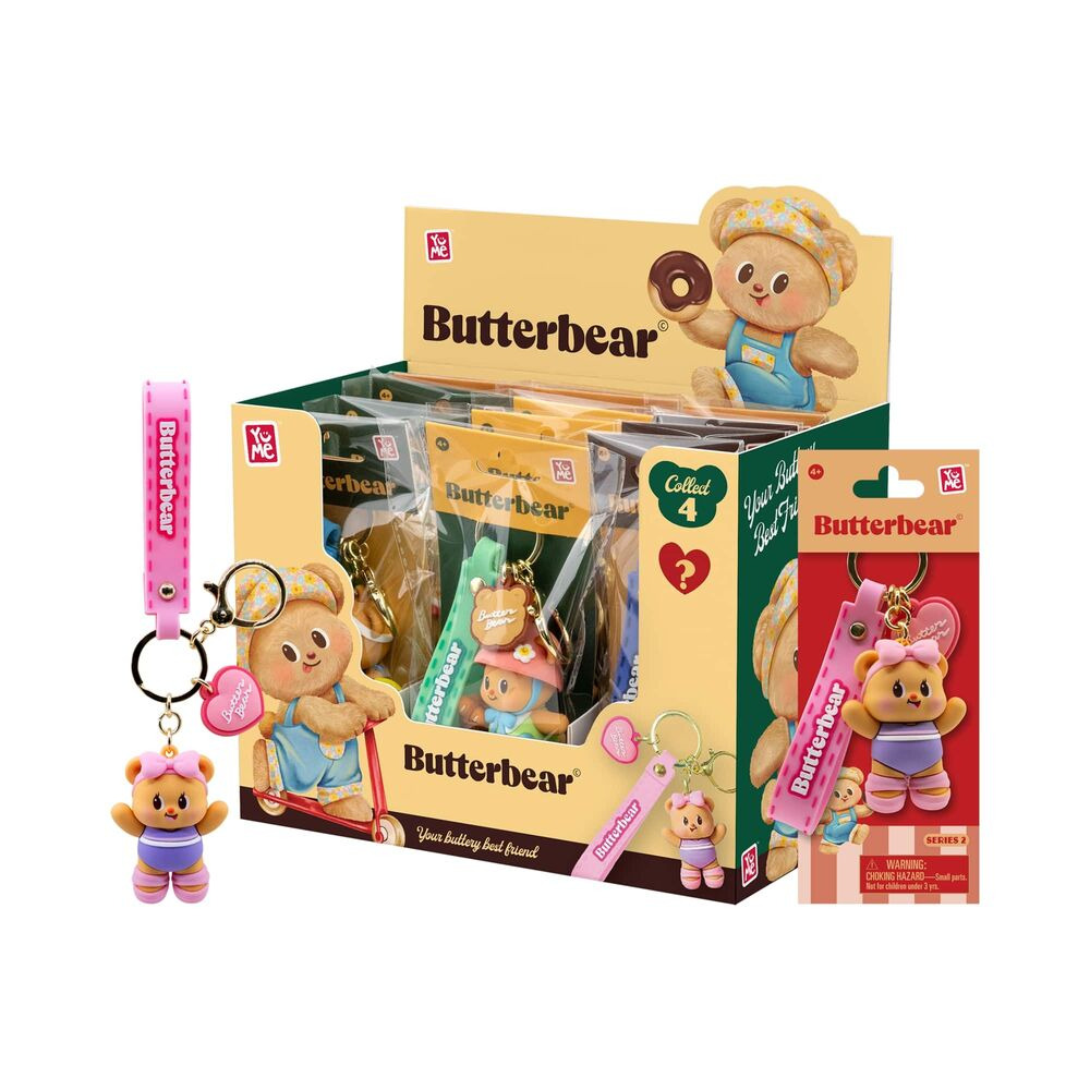 YUME BUTTERBEAR KEYCHAIN & STRAP EVERYDAY SERIES 2 PDQ 16350